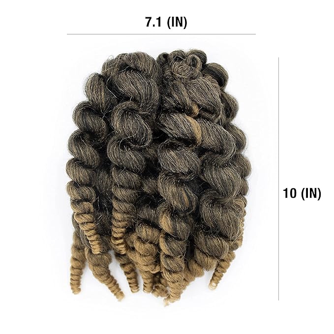 Darling Flexi Rod Curls 2X Crochet Hair Extensions, (1 pack of 2x per pack), Natural & Soft Texture, Fluffy Wand Curl, 14 Inch, #1/27