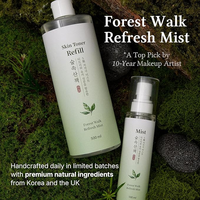 Refresh Mist – Gentle Face Mist with Eucalyptus, Tea Tree & Hyaluronic Acid, Alcohol-Free 3.38 FL Oz – Soothing K-Beauty Mist for Sensitive Skin by LifeCare Korea