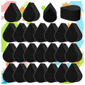 25 Pcs Face Paint Sponges for Kids and Adults Face Painting, Droplet Shaped Facial Makeup Use Paint Sponges, Black Facial Painting Kit Professional for Valentine's Day Gifts, Halloween Make Up Supply