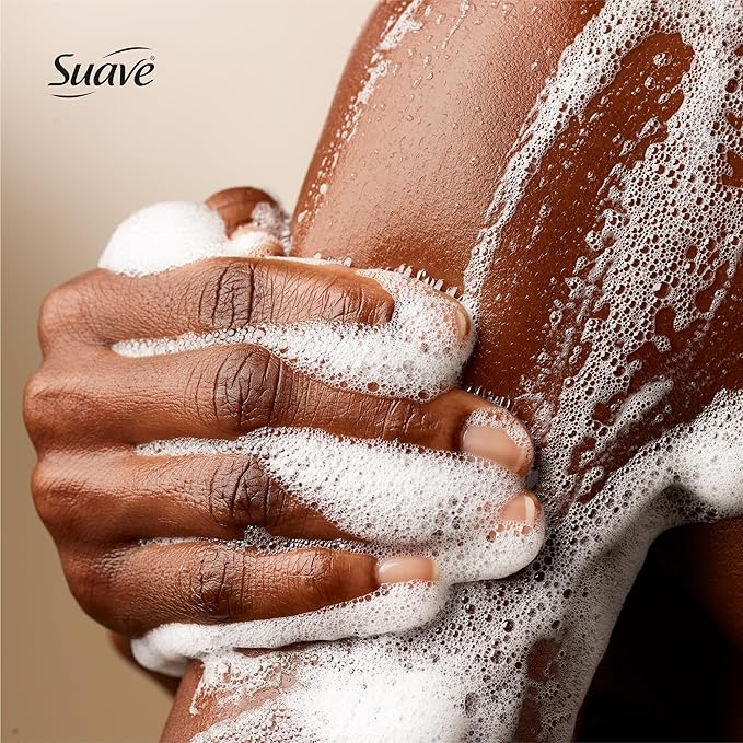Suave Moisturizing Body Wash, with Sweet Pea Violet and Vitamin E Extract, No Parabens, No Phtahaltes, 18 Oz Pack of 6