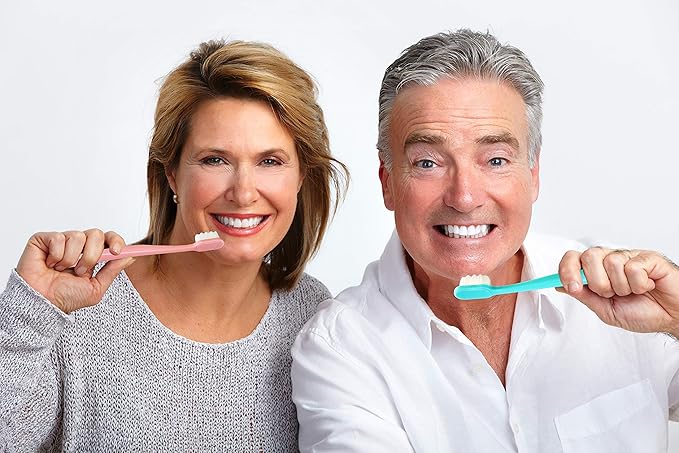 Extra Soft Toothbrushes For Adults, Nano Toothbrush 20,000 Ultra Fine Bristles for Sensitive Gums, Gentle Adult Toothbrush for Gum Care, Deep Cleaning Soft Brush, Pack of 4 Oral Care Brushes