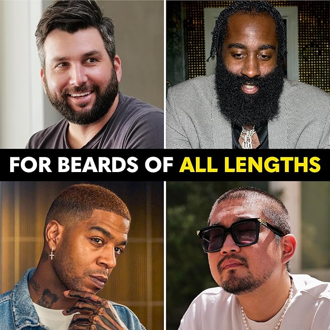 The Beard Club Brush, Comb and Scissors Grooming Kit for Men's Beards and Mustaches Gift Set