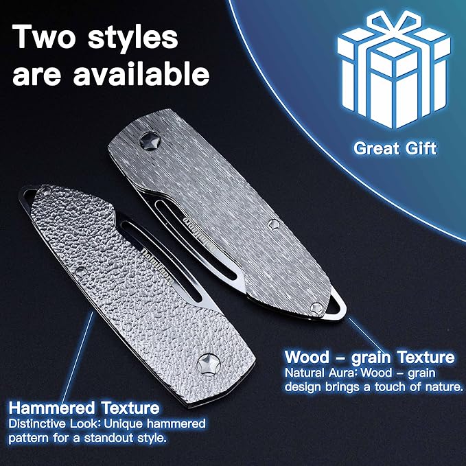 2PCs Folding Mustache Comb, Metal Beard Comb for men Pocket Mini Portable Fits In Keychain Anti-Static