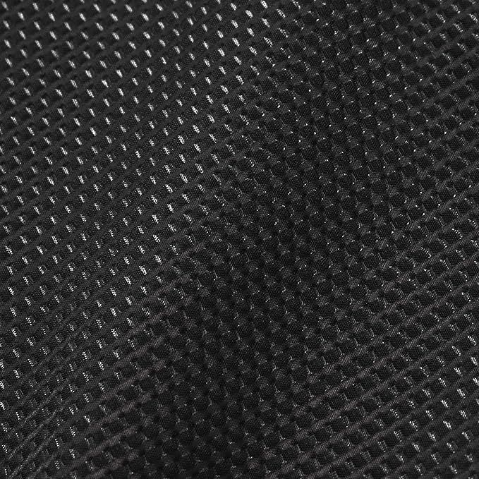 BD Barber Seersucker Classic Barber Cutting/Styling Cape, Classic Style, Soft, Machine Washable Nylon Fabric, Repels Hair, Snap Closure at Neck, Solid Black, 45 x 54 inches