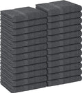 Utopia Towels, Salon Towel, Pack of 24, Not Bleach Proof, 16 by 27 Inches, Highly Absorbent Cotton Towels for Hand, Gym, Beauty, Spa, and Home Hair Care, Grey