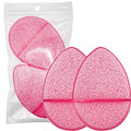 2 Pack Facial Sponges, Gentle Face Scrubber Exfoliator, Reusable Cleansing Puff for Exfoliating, Makeup Removal & Daily Face Wash (Pink)