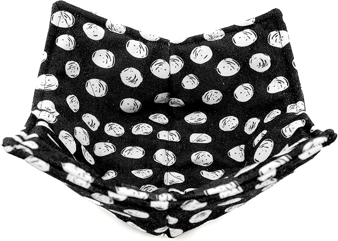 Cotton Microwavable Bowl Cozy, Microwave-Safe Hot Bowl Holders, Soup Bowl Cozy Bowl Hot Pads (R)