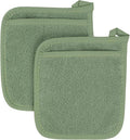 RITZ Terry Pocket Mitt & Hot Pad: Unparalleled Heat Resistant, Durable 100% Cotton – Ergonomically Designed for Optimal Grip – Easy-Care Machine Washable – 2-Pack, Juniper