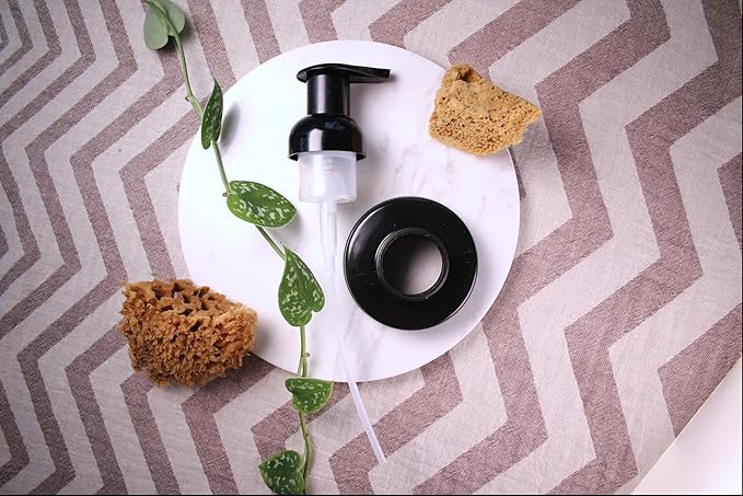 Jarmazing Products Mason Jar Foaming Soap Dispenser Lids - Includes Waterproof Stickers! Black - 1 Pack