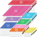 JARLINK 72 Pack 8 Sizes Mesh Pouch, 9 Colors, Waterproof Zipper File Bags Document Multipurpose Travel Bags for Office, School, Board Game, Puzzles, Cosmetics, Travel Accessories, and Home Organize