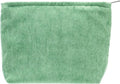 PAZIMIIK Makeup Bag Large Zipper Corduroy Make Up Pouch for Purse Travel Canvas Cosmetic Organizer for Women Brush Storage,Green