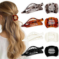 8 Pack Flat Hair Clips for Women, Matte Flat Claw Clips for Thick & Thin Hair No-Slip Strong Hold Hair Barrettes, French Duckbill Styling Accessories for Women