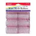 Annie Wire Mesh Rollers – Jumbo 1 3/4 Inch Hair Curlers for Maximum Volume & Body, Heatless Styling Tools for Long Hair – 6 Count (Purple)