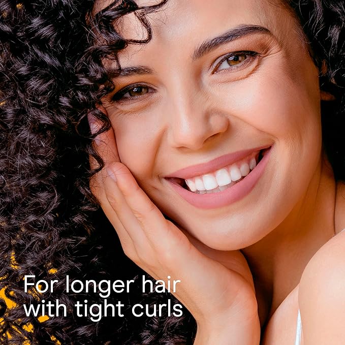 Conair Curl Define Pro Hair Brush for Curly Hair, For Longer Hair with Tight Curls, Dual Vents with Continuous Grooves, Mixed Bristles for Frizz-Free Detangling, Smoothing, and Curl Definition