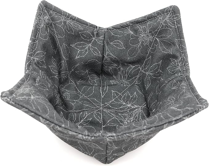 Cotton Microwavable Bowl Cozy, Microwave-Safe Hot Bowl Holders, Soup Bowl Cozy Bowl Hot Pads (R)