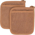 RITZ Terry Pocket Mitt & Hot Pad: Unparalleled Heat Resistant, Durable 100% Cotton – Ergonomically Designed for Optimal Grip – Easy-Care Machine Washable – 2-Pack, Copper