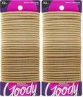 Goody Ouchless Elastic Hair Tie - 32 Count, Blonde - 4MM for Medium Hair - Slideproof Pain-Free Hair Accessories for Men, Women, Boys, and Girls - Perfect for Long Lasting Braids, Ponytails, and More
