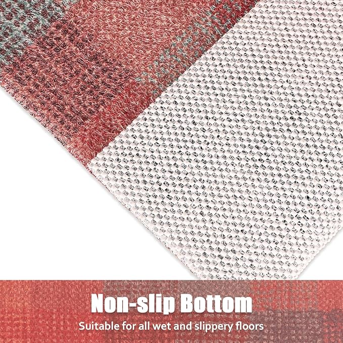 Shower Mat Bathtub Mat Non-Slip: 24x32 Inch, Soft Comfort Bath Mat with Drainage Holes, PVC Loofah Massage Bathmat for Shower, Tub, Bathroom, Wet Areas, Quick Drying