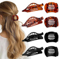 8 Pack Flat Hair Clips for Women, Matte Flat Claw Clips for Thick & Thin Hair No-Slip Strong Hold Hair Barrettes, French Duckbill Styling Accessories for Women