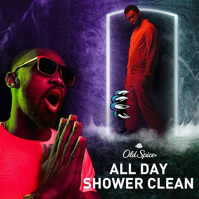 Old Spice Cleansing Body Wash for Men,3X Defense,24/7 Shower Fresh with Lasting Scent,2-in-1 Body & Face Wash,NightPanther with Rich Warm Scent,33.4 oz,(Pack of 4)