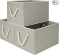 StorageWorks Fabric Storage Bins for Shelves, Storage Baskets for Closet Organization, Organizer Bins for Clothes Storage, Gray, Extra Large, 3-Pack