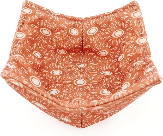 Cotton Microwavable Bowl Cozy, Microwave-Safe Hot Bowl Holders, Soup Bowl Cozy Bowl Hot Pads (A)