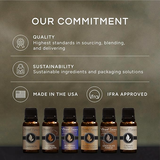 Eternal Essence Oils Spa Day Set of 6 Premium Fragrance Oils - Includes Lavender Breeze, Sweet Rain, Coconut Sandalwood, Black Fig & Honey, Patchouli Saffron, and Spa Scented Oils - 10ML