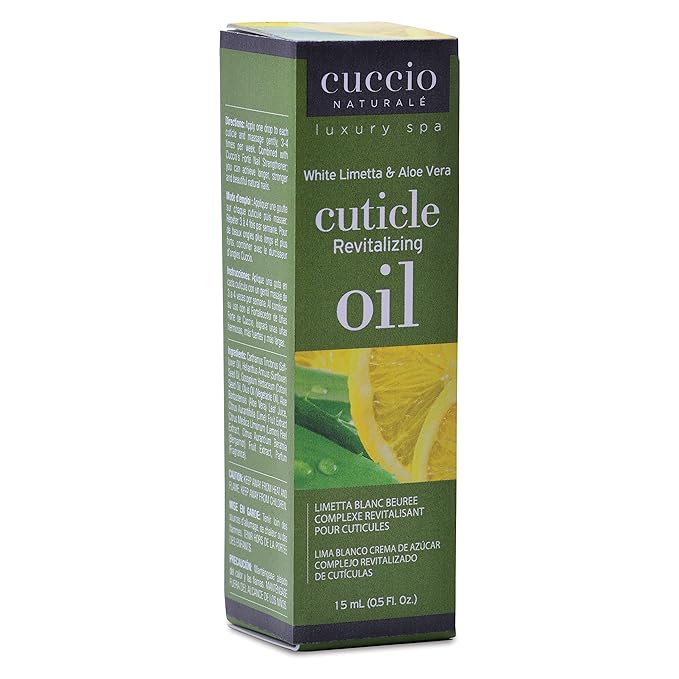 Cuccio Naturale Revitalizing Cuticle Oil - Hydrating Oil For Overnight Cuticle Repair - Remedy Damaged Skin And Thin Nails - Paraben And Cruelty-Free Formula - White Limetta And Aloe Vera - 0.5 Oz