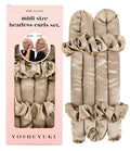 Midi Heatless Curls Overnight Hair Curlers to Sleep In Small Hair Rollers for Short Medium Hair No Heat Overnight Curls, Soft Satin Flexi Rods Heatless Curling Rod Set Styling Tools for Women
