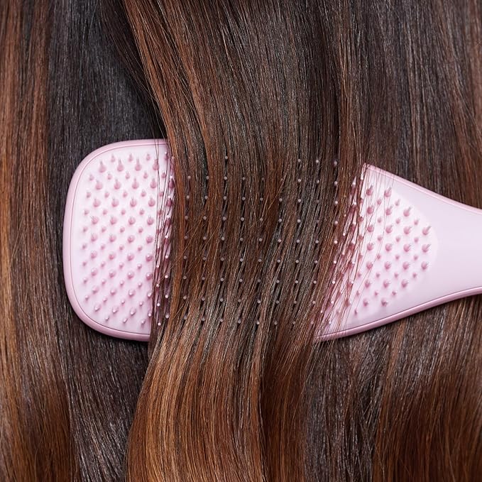 Tangle Teezer Ultimate Detangler Brush for Wet & Dry Hair, Eliminates Knots & Reduces Breakage for Straight to Wavy Hair Types, Millennial Pink