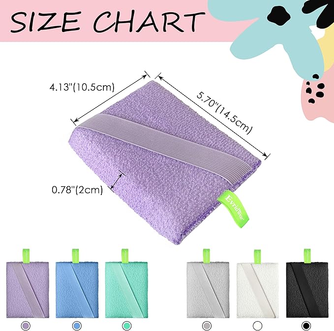 Evridwear Exfoliating Body Scrubber Heavy Exfoliating Bath Sponges for Men Women Shower Exfoliator Dead Skin Remover Loofah for Cleansing 3 Count Value Pack (Macaroon)