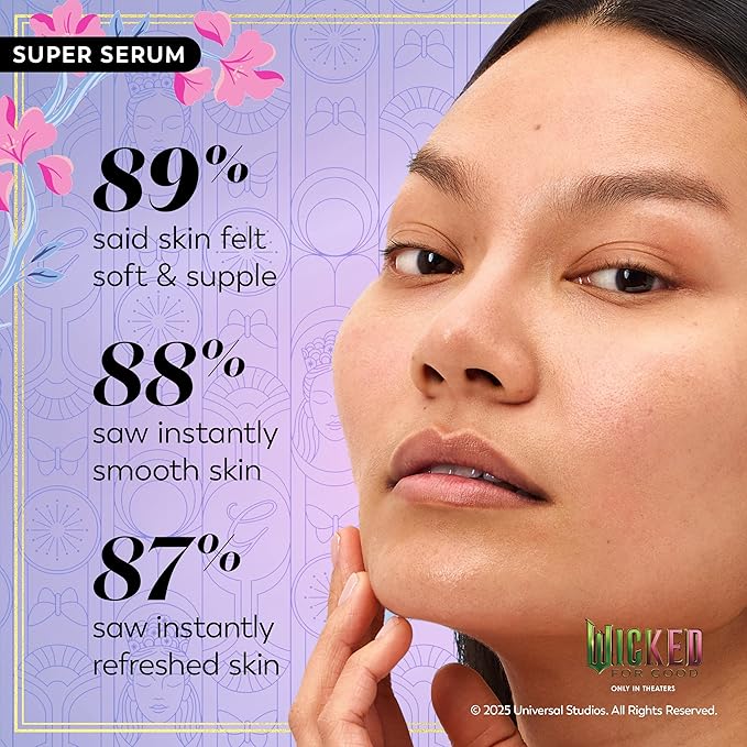 Olay x Wicked: For Good: Perfect Duo Skin Care Set, Skin Care Gift Set, 2pc, Vitamin C Cleansing Melts 12 Count, Super Serum Trial Size 0.4 FL OZ