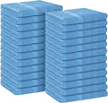 Avalon Towels Salon Towel - Sky Blue Hand Towels Bulk Pack of 24 - 100% Cotton Absorbent Spa, Facial & Gym Towel for Working Out - 16x27 Inches (Not Bleach Proof)