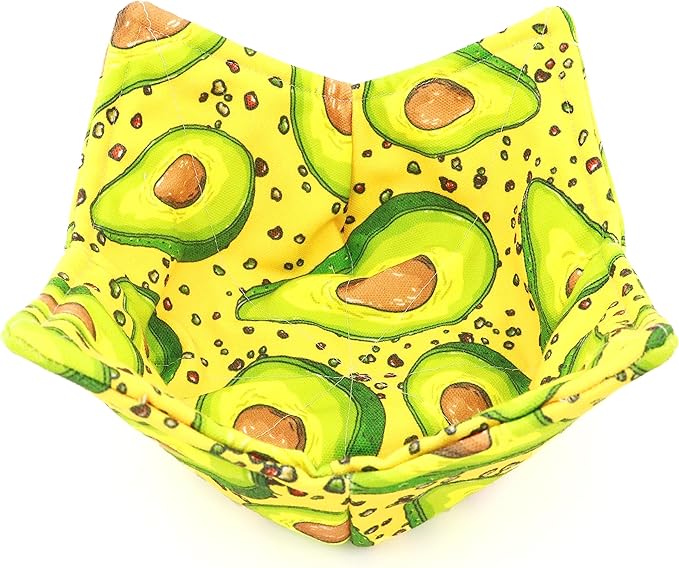 Cotton Microwavable Bowl Cozy, Microwave-Safe Hot Bowl Holders, Soup Bowl Cozy Bowl Hot Pads (U)