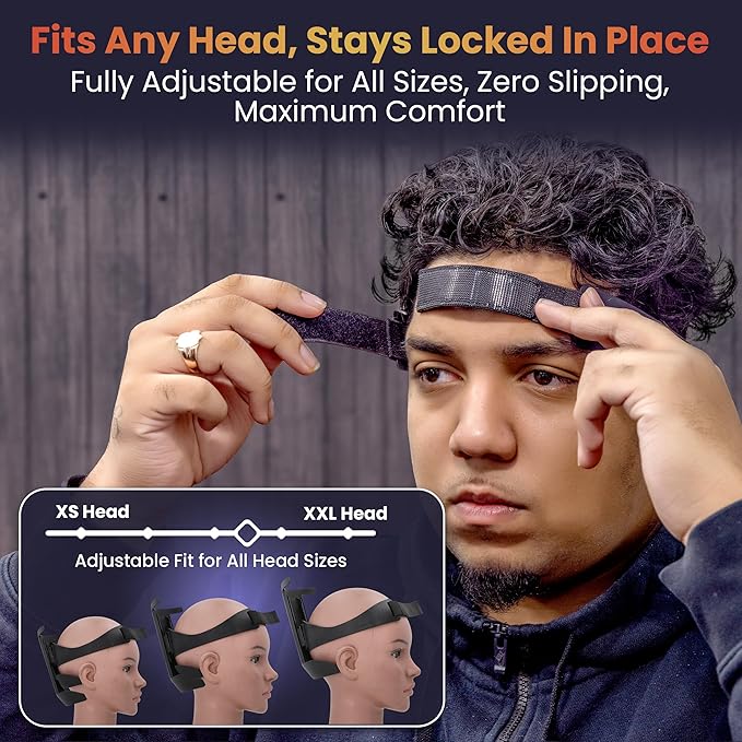 Self Haircut Kit for Men | 2Pcs SelfCut Guide for Men: Neckline Shaving Template & Fade Guide | Adjustable Size Hair Fade Tool & Stable Neck Line Up Tool | Hair Cut for Kids & Seniors