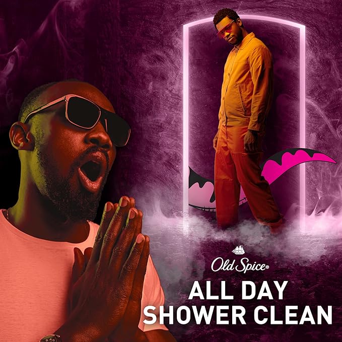 Old Spice Cleansing Body Wash for Men,3X Defense,24/7 Shower Fresh with Lasting Scent,2-in-1 Body & Face Wash,Raptorstrike with Dark Berry Scent,33.4 oz,(Pack of 2)