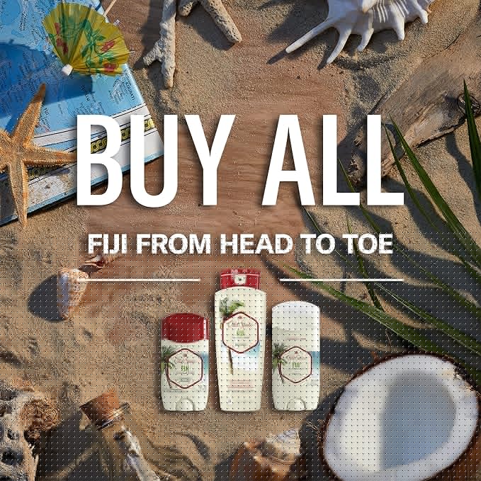 Old Spice Men's Body Wash Fiji with Palm Tree, 18 oz (Pack of 8)
