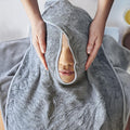 Facial Towels Professional Split Design Microfiber for Spa Steam Esthetician Supplies Salon and Barber Tools (Grey)